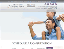 Tablet Screenshot of huntingtonwomenshealth.com